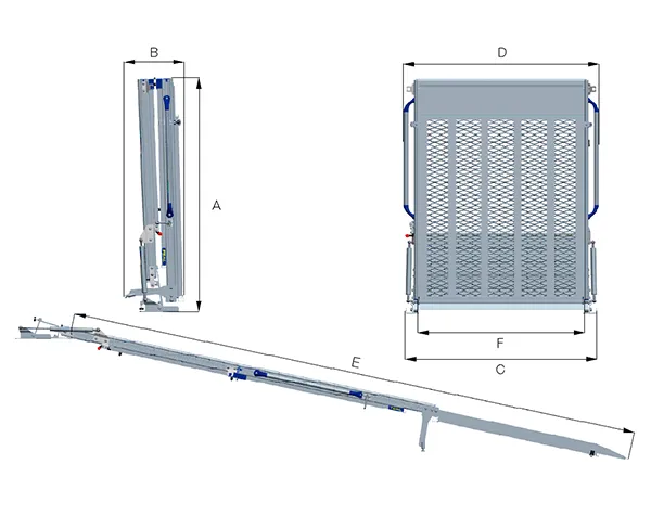 רשת סטנדרטית של רמפה לרכב