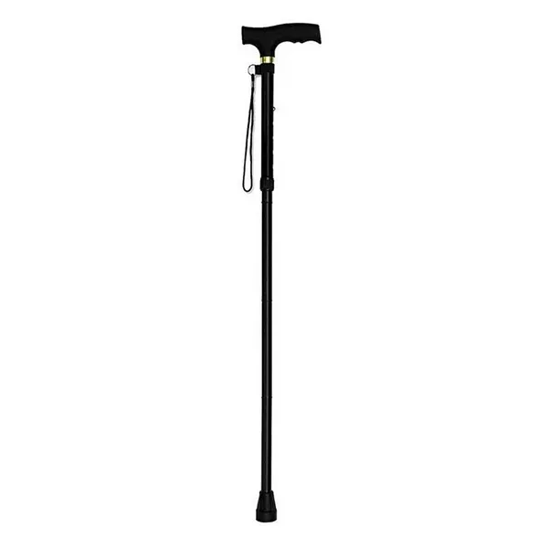 Black foldable walking stick
