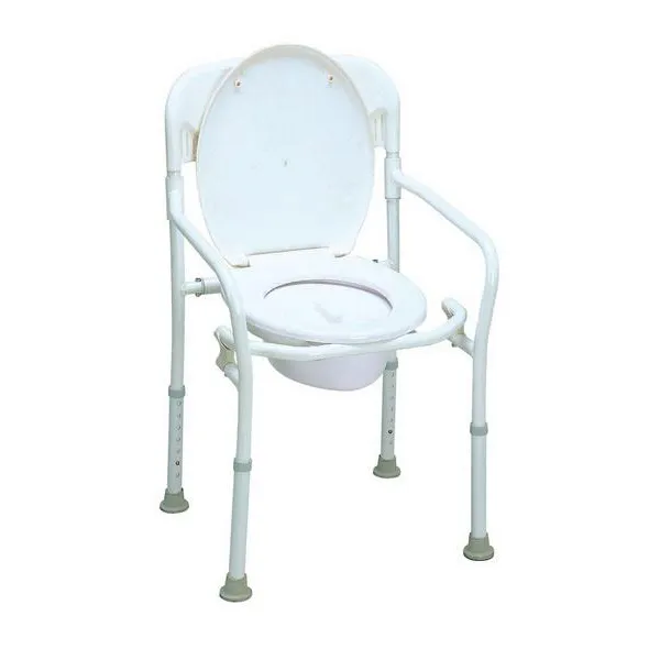 Folding over toilet aids with backrest