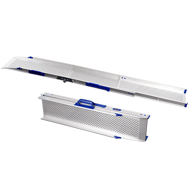 Folding telescopic ramps